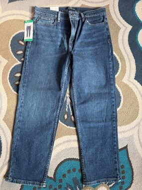 Calvin Klein Jeans Straight-Leg Dark Blue Denim